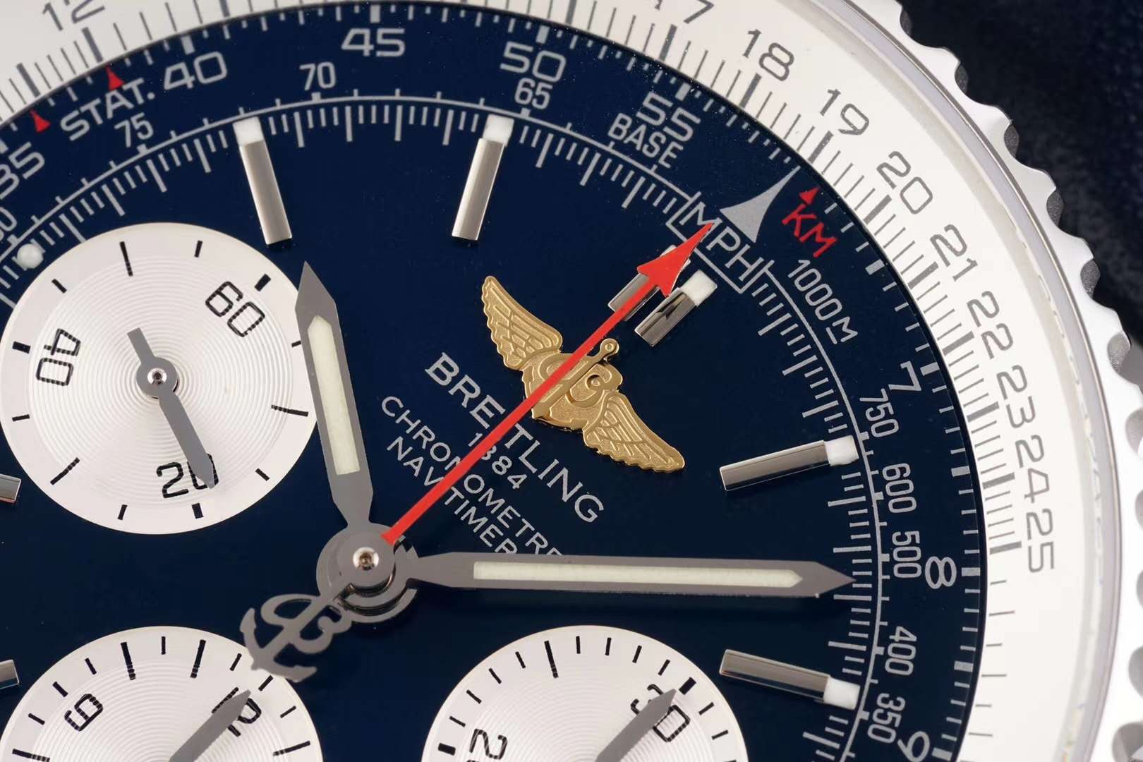 Navitimer 01 Chronograph Blue Dial in Steel