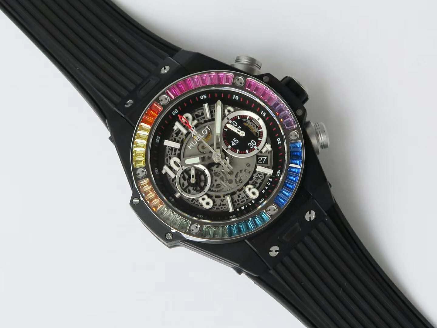 Big Bang Unico Black Magic with Rainbow D1am0nds